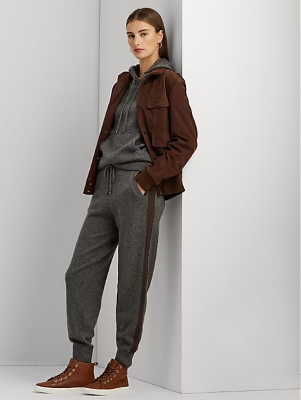 Lauren Ralph Lauren Cashmere Wool Joggers Quiet Luxury Sophisticated Old Money